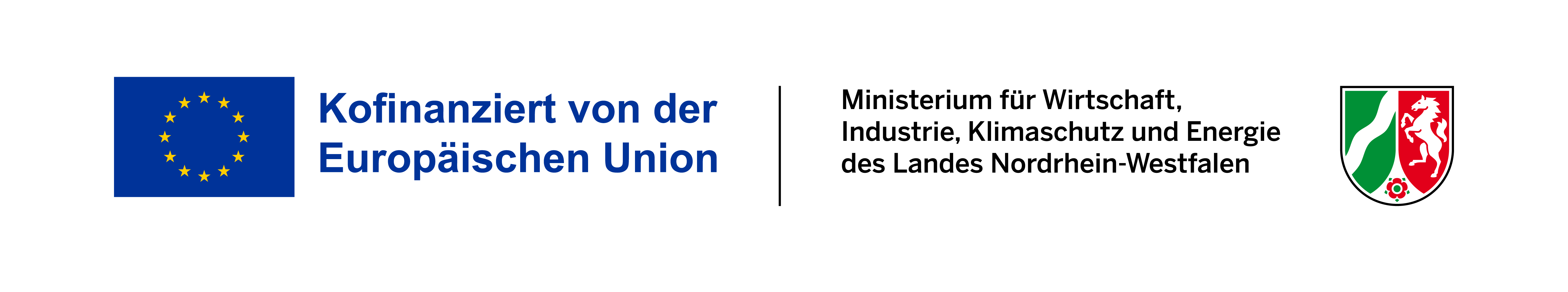 Kofinanziert von der Europäischen Union – EFRE/JTF, Ministerium für Wirtschaft, Industrie, Klimaschutz und Energie des Landes Nordrhein-Westfalen